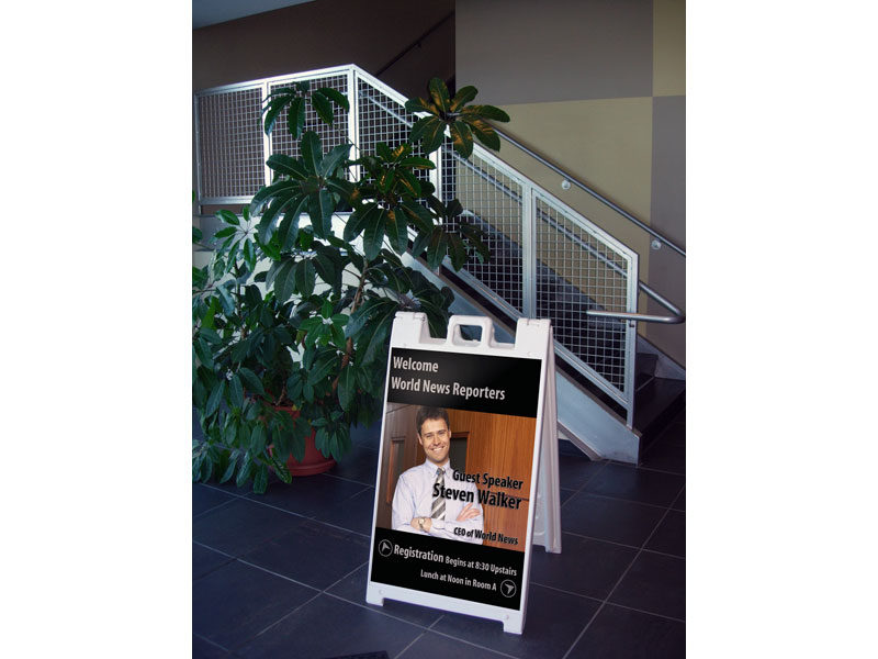 Valet - Outdoor a-frame with double sided direct print graphic