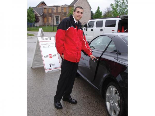 Valet - Outdoor a-frame with double sided direct print graphic