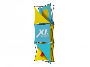 X1 2.5 ft. -- 1x3 O Fabric Pop-Up Display