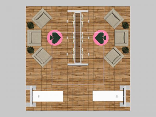 VK-5222 Island Trade Show Exhibit -- Plan View