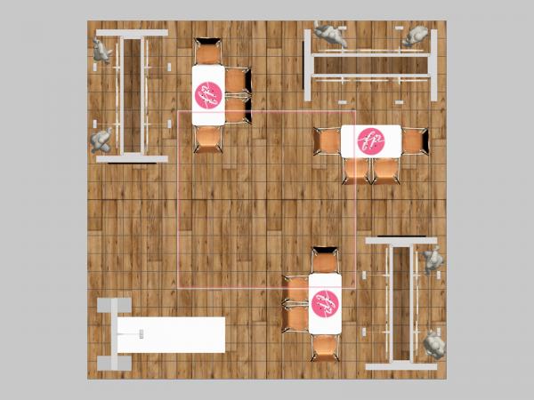 VK-5223 Island Trade Show Exhibit -- Plan View