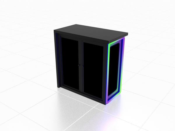 MOD-1751 Custom LED Counter with Push Thru Logo -- Rear View