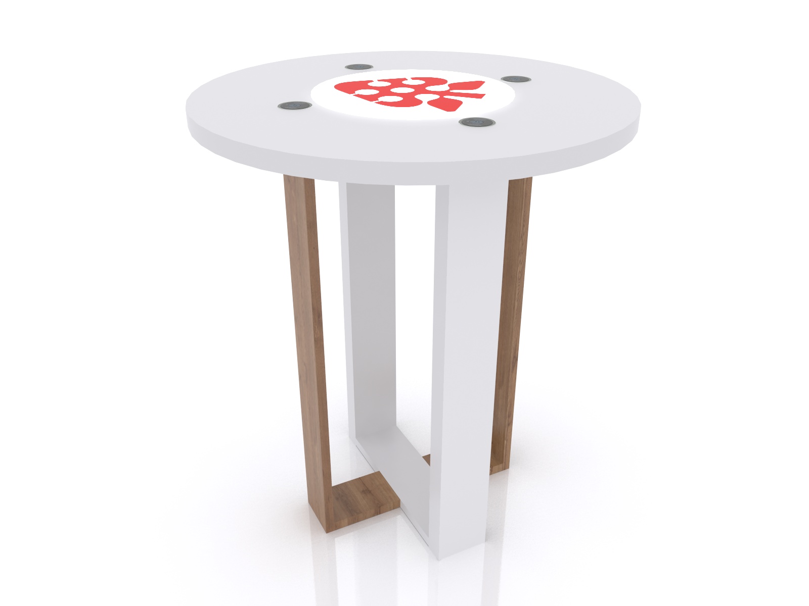 MOD-1482 Wireless Trade Show and Event Charging Bistro Table -- Image 4