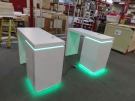 (2) Modified MOD-1715 Counters with LED Accent Lights and Locking Storage