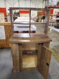 (2) Custom Counters with Locking Storage and (1) Cubby -- View 4