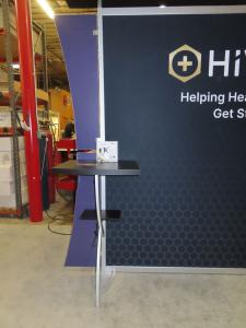 Modified VK-1229 Sacagawea Portable Display with Fabric and Direct Print Graphics -- View 4