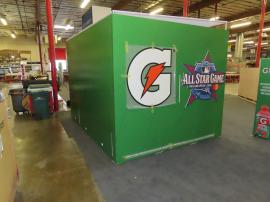Temporary Promotional Gaming Structure with Vinyl Graphics and Fabric Ceiling -- View 4