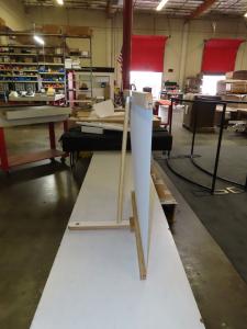 GABS-005 Table Top Banner Stand with Fabric Graphic and Wood Structure