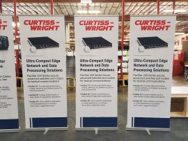 (9) 33" Pronto Banner Stands with Graphics
