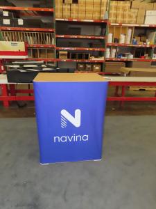 SYM-416 Portable Counter with Shelves and Fabric Wraparound Graphic