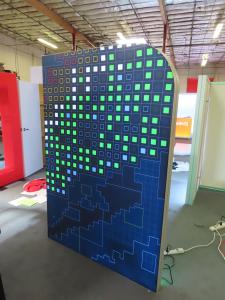 Aluminum SEG Custom Frames with SEG Fabric Graphics -- View 3