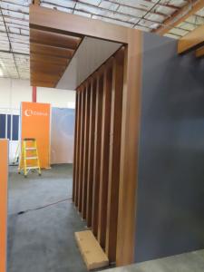 Custom Inline with Product Counter, Storage Closet, Vinyl Graphics, LED Accent Lights, and Planter Boxes -- View 5