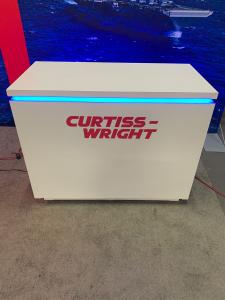 RENTAL: RE-2118 Inline Design with 232" W x 96" H Backwall Frame -- View 2