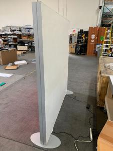 RENTAL: RE-1043 Inline Design with 84&rdquo; W x 84&rdquo; H Lightbox with Fabric Blocker Panel, and SEG Backlit Fabric Graphic -- View 3