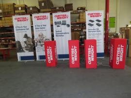 (4) Pronto Banner Stands and (4) Aero Tube Frame Lightboxes -- View 2