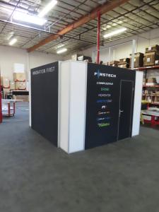 Large Modular Gravitee Meeting Room with SEG Tension Fabric Graphics and Door