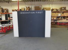 Large Modular Gravitee Meeting Room with SEG Tension Fabric Graphics and Door -- View 2