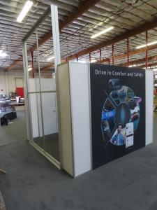 Large Modular Gravitee Meeting Room with SEG Tension Fabric Graphics and Door -- View 3