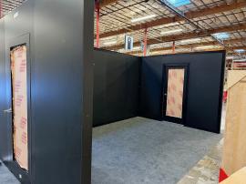Custom Conference Room with (2) Doors. Attaches to Wall from a Previous Order -- View 3